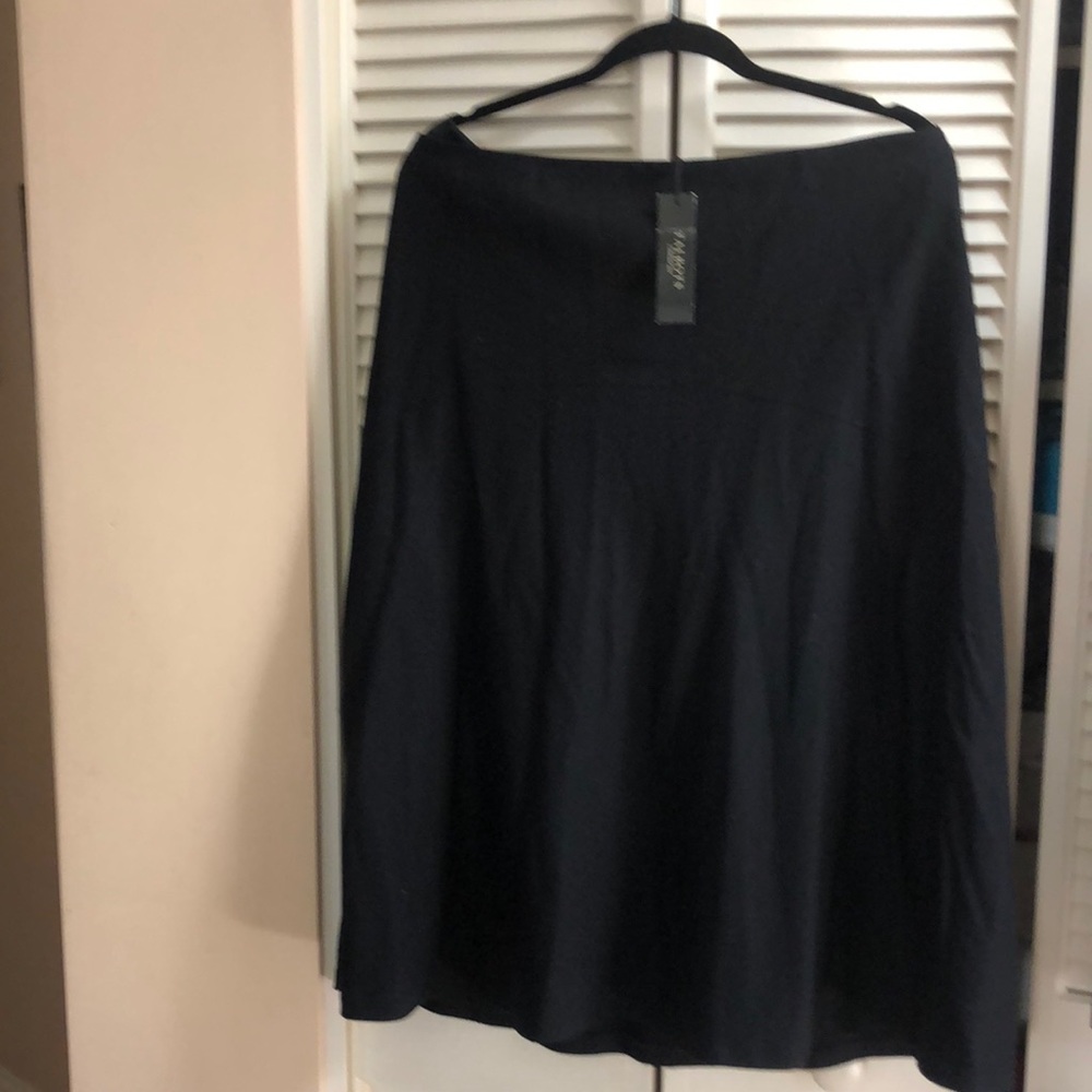 Talbots black wool skirt size 12 new with tags
